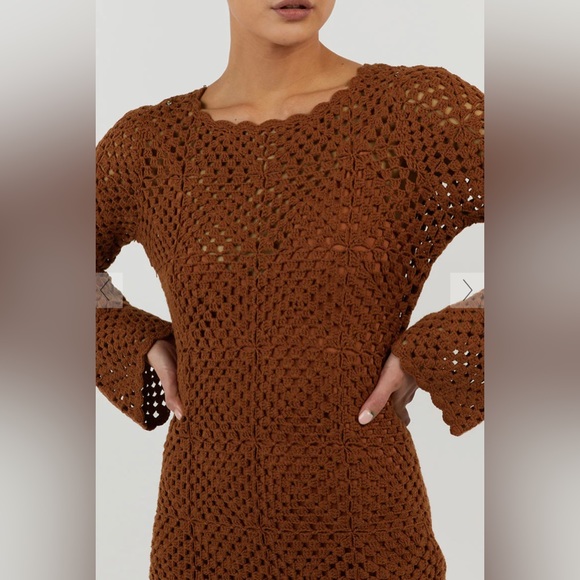 Dissh Clover Crochet Mini Dress - Picture 4 of 6